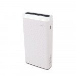 Wholesale 10000 mAh Flashlight LED Light Portable Charger External Battery Power Bank (Black)